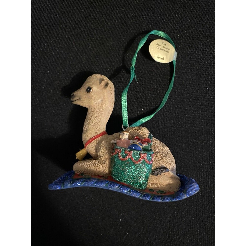 Danbury Mint Baby Animal Camel On Flying Carpet Christmas Ornament